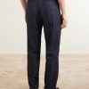 Straight-Leg Pleated Jeans - BK Straight-Leg Pleated Jeans - BK