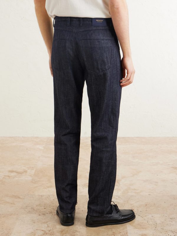 Straight-Leg Pleated Jeans - BK Straight-Leg Pleated Jeans - BK