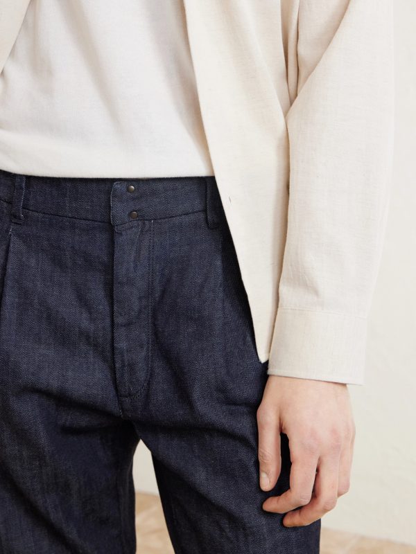 Straight-Leg Pleated Jeans - CU Straight-Leg Pleated Jeans - CU