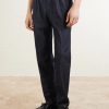 Straight-Leg Pleated Jeans - FR Straight-Leg Pleated Jeans - FR