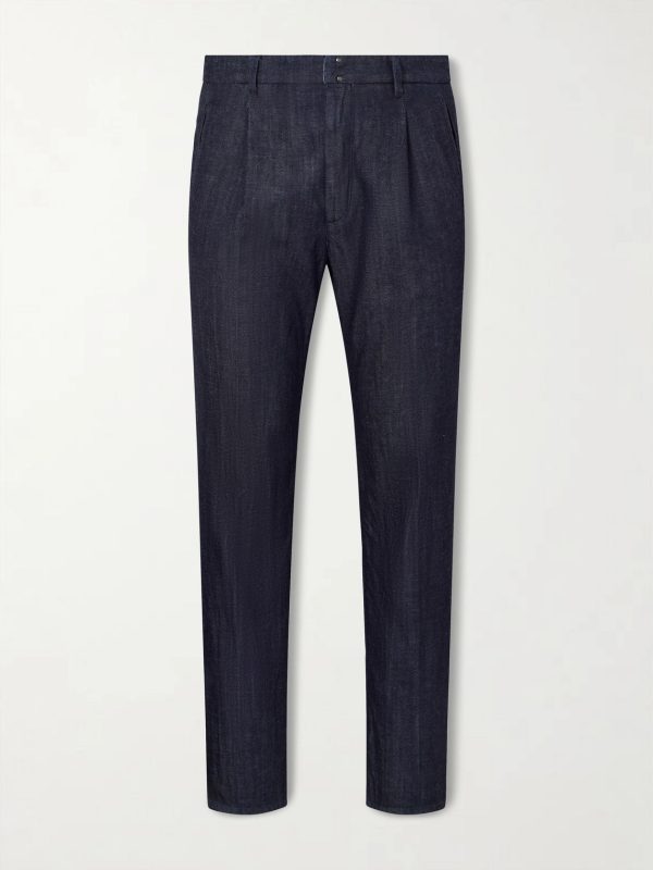 Straight-Leg Pleated Jeans Straight-Leg Pleated Jeans