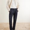 Straight-Leg Pleated Jeans - OU Straight-Leg Pleated Jeans - OU