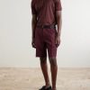 Maiolica Corallo Straight-Leg Pleated Linen Shorts - OU Maiolica Corallo Straight-Leg Pleated Linen Shorts - OU