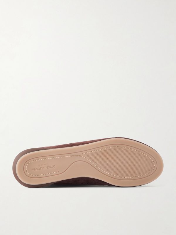 Leather-Trimmed Suede Sneakers - E1 Leather-Trimmed Suede Sneakers - E1