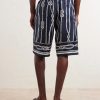 Marina Straight-Leg Printed Silk-Twill Drawstring Shorts - BK Marina Straight-Leg Printed Silk-Twill Drawstring Shorts - BK