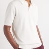 Logo-Embroidered Knitted Silk Polo Shirt - FR Logo-Embroidered Knitted Silk Polo Shirt - FR