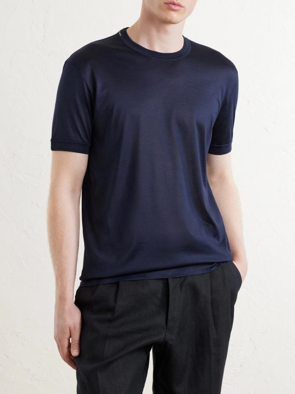 Silk-Jersey T-Shirt - FR