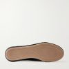 Leather-Trimmed Suede Sneakers - E1 Leather-Trimmed Suede Sneakers - E1