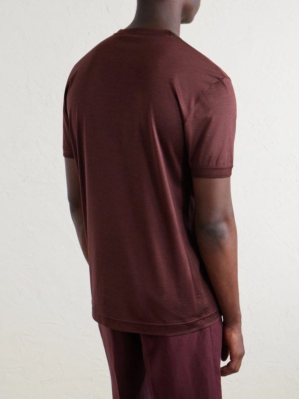 Silk-Jersey T-Shirt - BK Silk-Jersey T-Shirt - BK