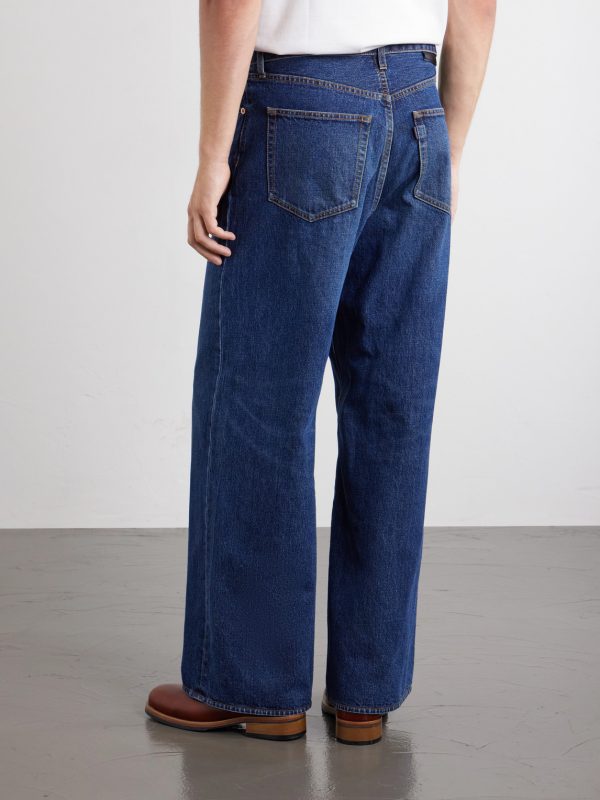 Belted Wide-Leg Jeans - BK