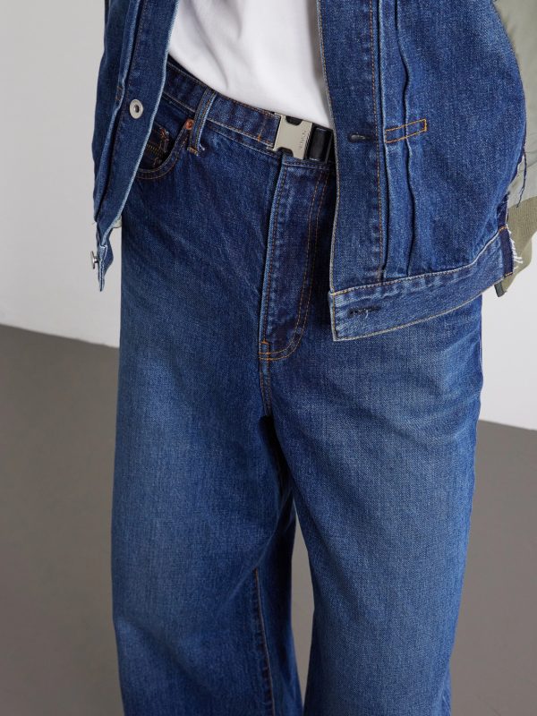 Belted Wide-Leg Jeans - CU