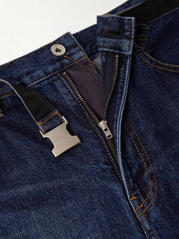Belted Wide-Leg Jeans - E1