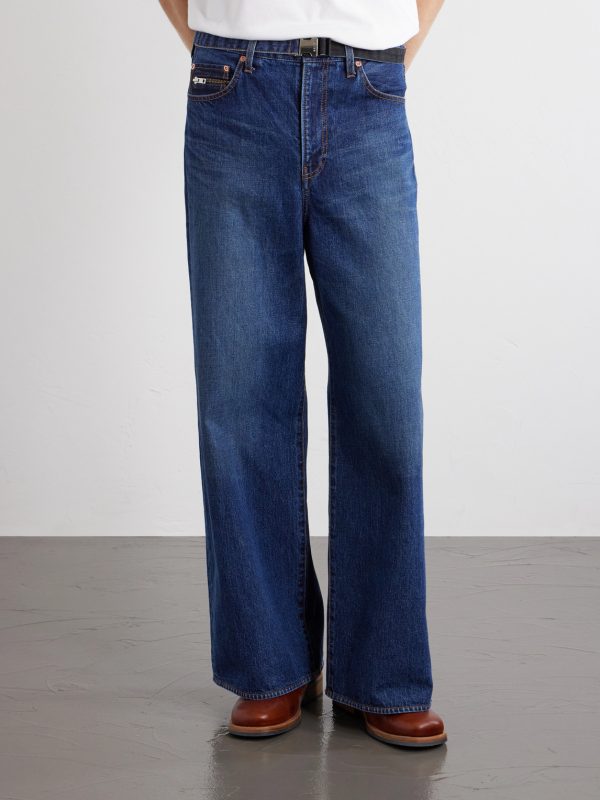 Belted Wide-Leg Jeans - FR