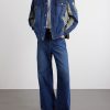 Belted Wide-Leg Jeans - OU