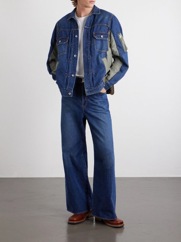 Belted Wide-Leg Jeans - OU