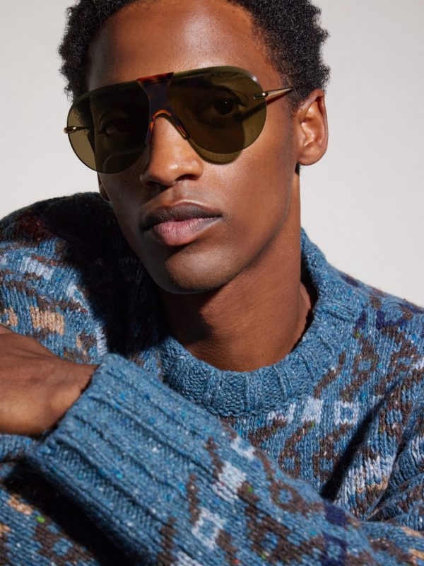 Aviator-style gold-tone and tortoiseshell acetate sunglasses - OU