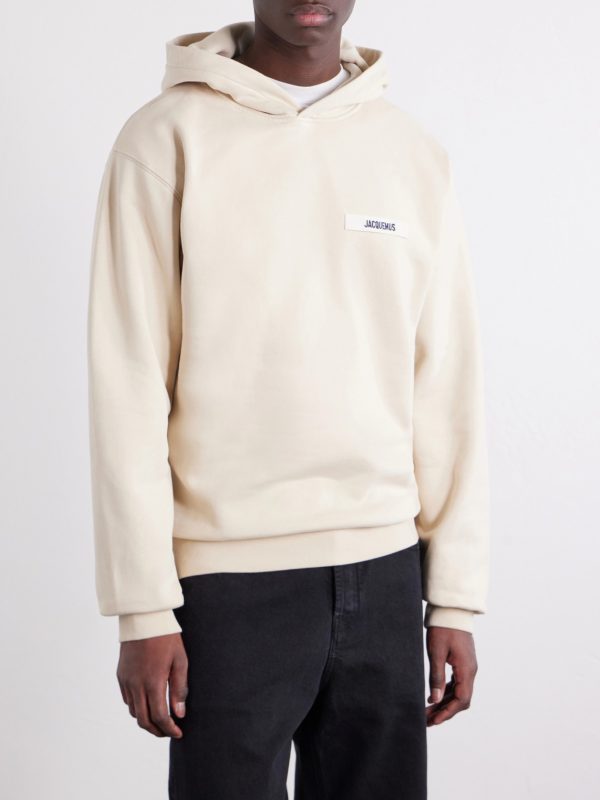 Logo-Appliquéd Cotton-Jersey Hoodie - FR