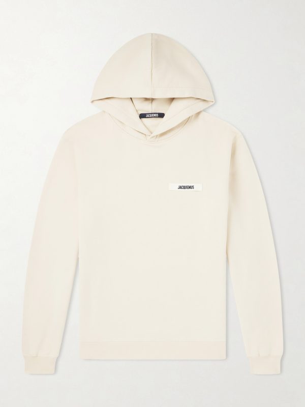Logo-Appliquéd Cotton-Jersey Hoodie