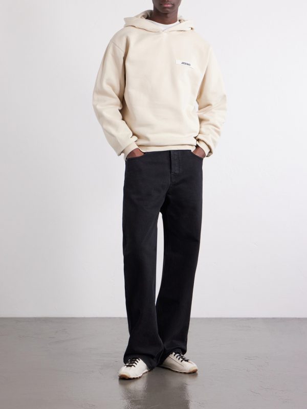 Logo-Appliquéd Cotton-Jersey Hoodie - OU