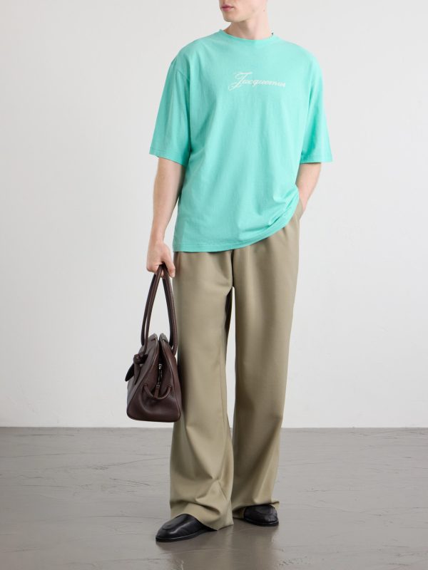 Logo-Print Cotton and Hemp-Blend T-Shirt - OU