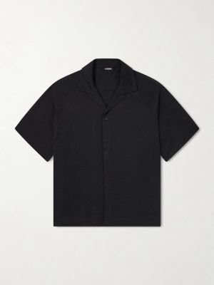 La Chemise Jean Atelier Camp-Collar Jersey Shirt La Chemise Jean Atelier Camp-Collar Jersey Shirt