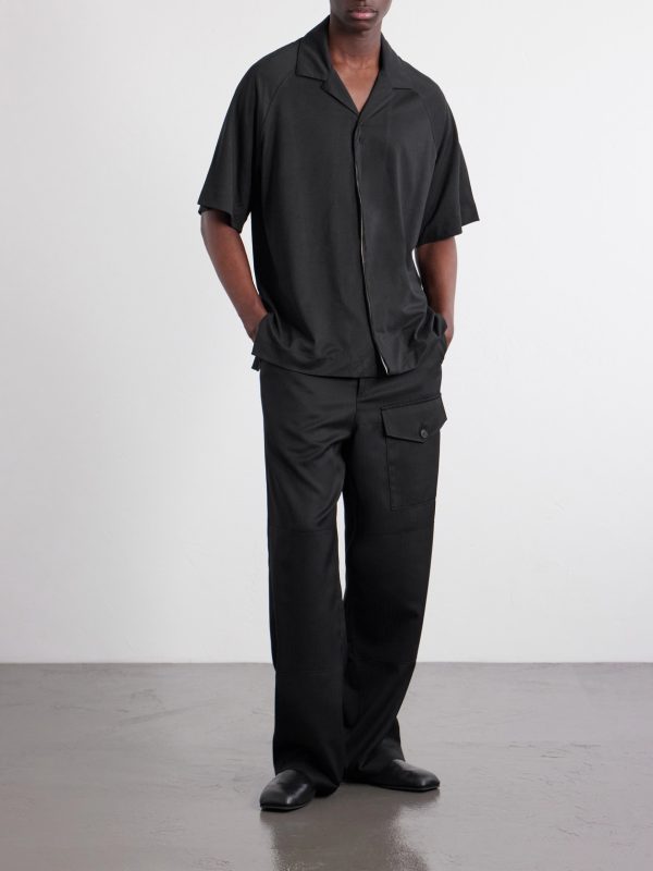 La Chemise Jean Atelier Camp-Collar Jersey Shirt - OU