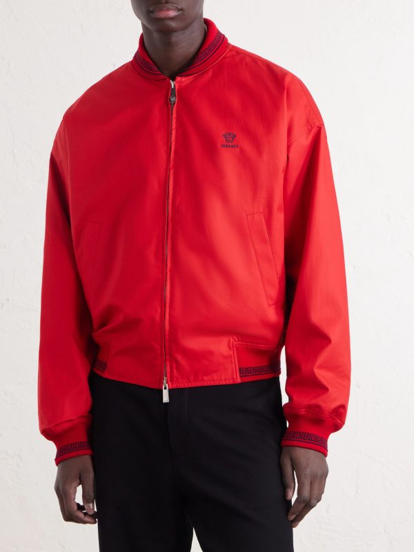 Logo-Embroidered Cotton Blouson Jacket - FR Logo-Embroidered Cotton Blouson Jacket - FR
