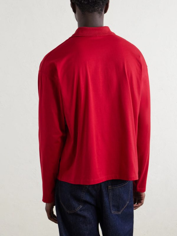 Polo Cotton Logo Embroidery Shirt - BK Polo Cotton Logo Embroidery Shirt - BK