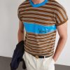 Logo-Embroidered Striped Cotton-Jersey T-Shirt - CU Logo-Embroidered Striped Cotton-Jersey T-Shirt - CU