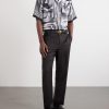 Camp-Collar Printed Silk-Crepe De Chine Shirt - OU Camp-Collar Printed Silk-Crepe De Chine Shirt - OU
