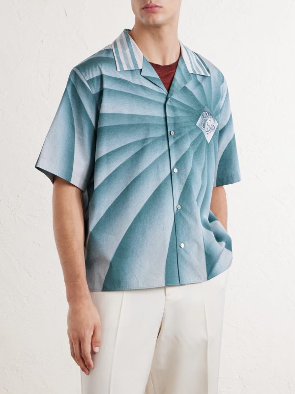 Camp-Collar Cotton-Poplin Shirt - FR