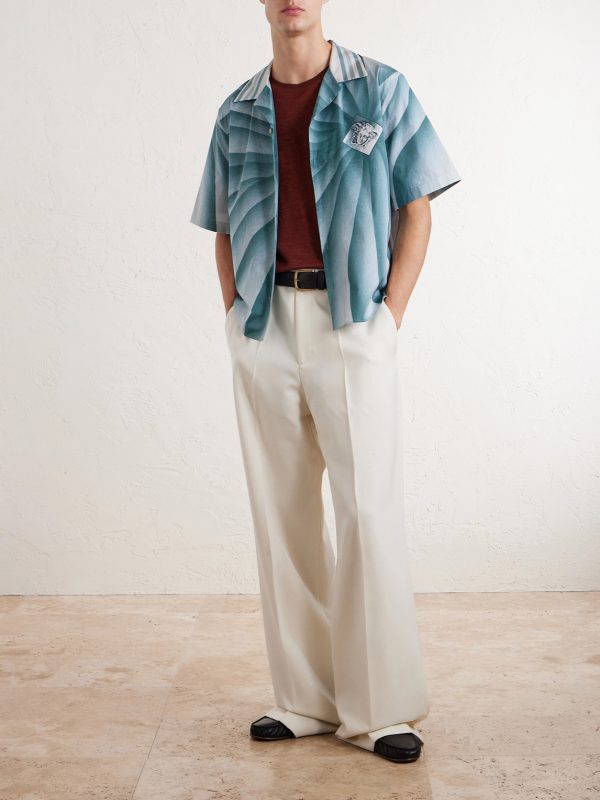 Camp-Collar Cotton-Poplin Shirt - OU