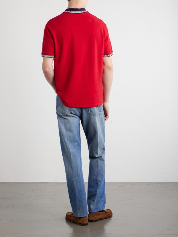 Logo-Embroidered Cotton-Piqué Polo Shirt - BK Logo-Embroidered Cotton-Piqué Polo Shirt - BK