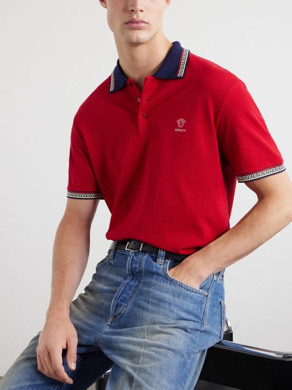 Logo-Embroidered Cotton-Piqué Polo Shirt - CU Logo-Embroidered Cotton-Piqué Polo Shirt - CU