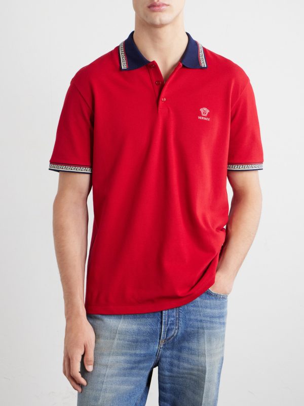 Logo-Embroidered Cotton-Piqué Polo Shirt - FR Logo-Embroidered Cotton-Piqué Polo Shirt - FR