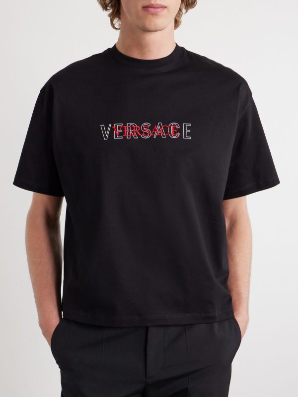 Logo-Detailed Cotton-Jersey T-Shirt - FR