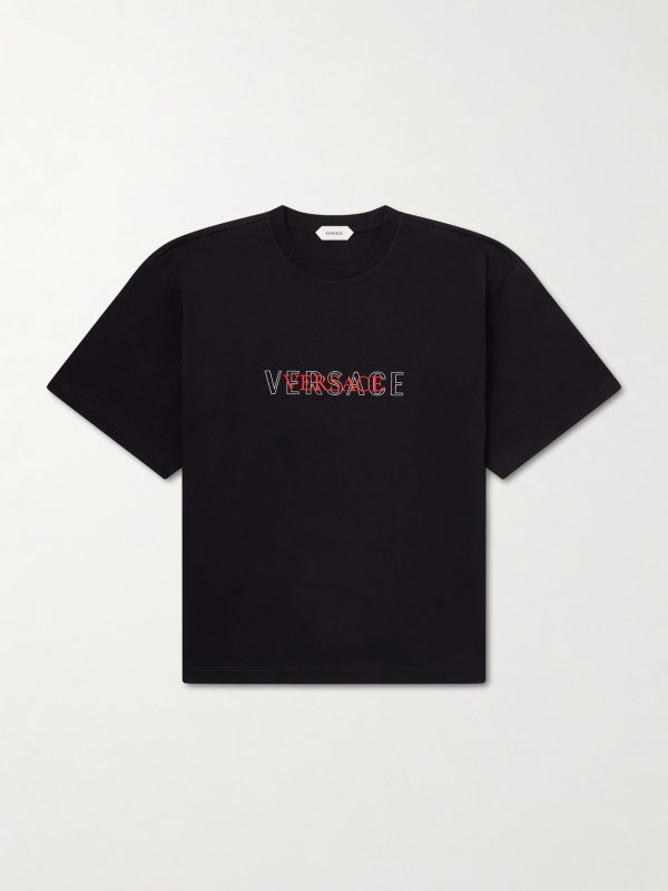 Logo-Detailed Cotton-Jersey T-Shirt