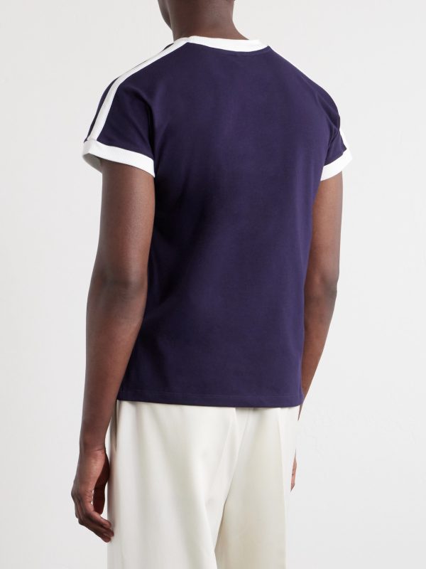 Medusa-Embroidered Cotton-Blend Jersey T-Shirt - BK Medusa-Embroidered Cotton-Blend Jersey T-Shirt - BK