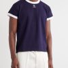 Medusa-Embroidered Cotton-Blend Jersey T-Shirt - FR Medusa-Embroidered Cotton-Blend Jersey T-Shirt - FR