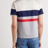Logo-Embroidered Striped Cotton-Jersey Polo Shirt - BK Logo-Embroidered Striped Cotton-Jersey Polo Shirt - BK