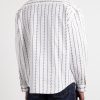 Striped Cotton-Blend Jacquard Shirt - BK Striped Cotton-Blend Jacquard Shirt - BK