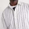 Striped Cotton-Blend Jacquard Shirt - CU Striped Cotton-Blend Jacquard Shirt - CU