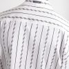 Striped Cotton-Blend Jacquard Shirt - E1 Striped Cotton-Blend Jacquard Shirt - E1