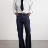 Striped Cotton-Blend Jacquard Shirt - OU Striped Cotton-Blend Jacquard Shirt - OU