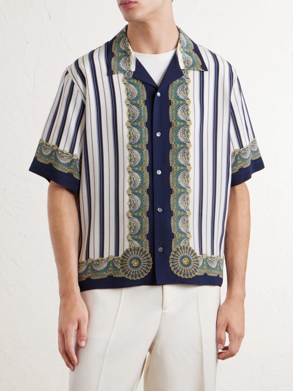 Striped Silk-Crepe de Chine Shirt - FR