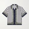 Striped Silk-Crepe de Chine Shirt