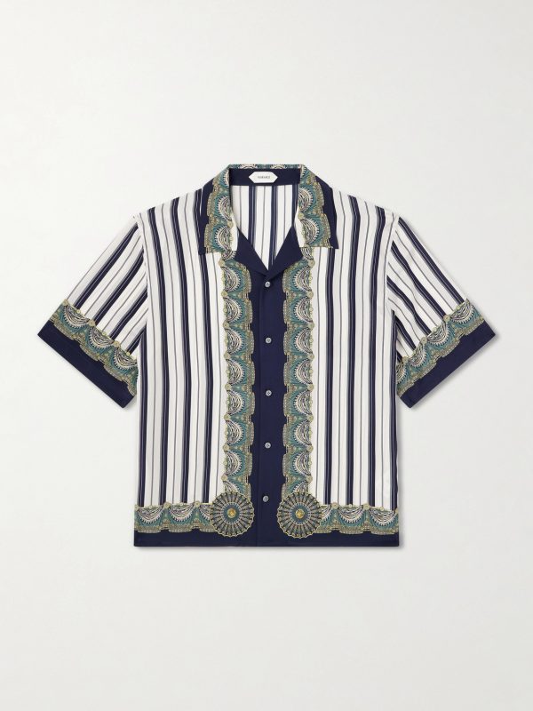 Striped Silk-Crepe de Chine Shirt