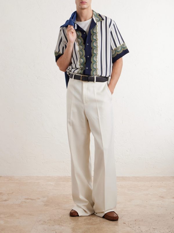 Striped Silk-Crepe de Chine Shirt - OU