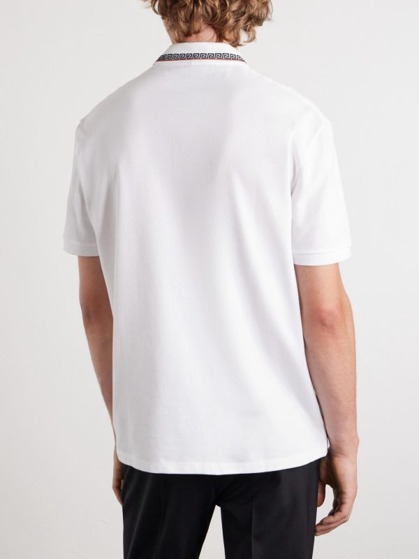 Logo-Embroidered Cotton-Piqué Polo Shirt - BK Logo-Embroidered Cotton-Piqué Polo Shirt - BK