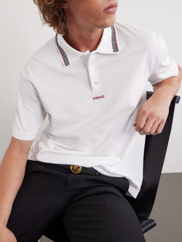 Logo-Embroidered Cotton-Piqué Polo Shirt - CU Logo-Embroidered Cotton-Piqué Polo Shirt - CU